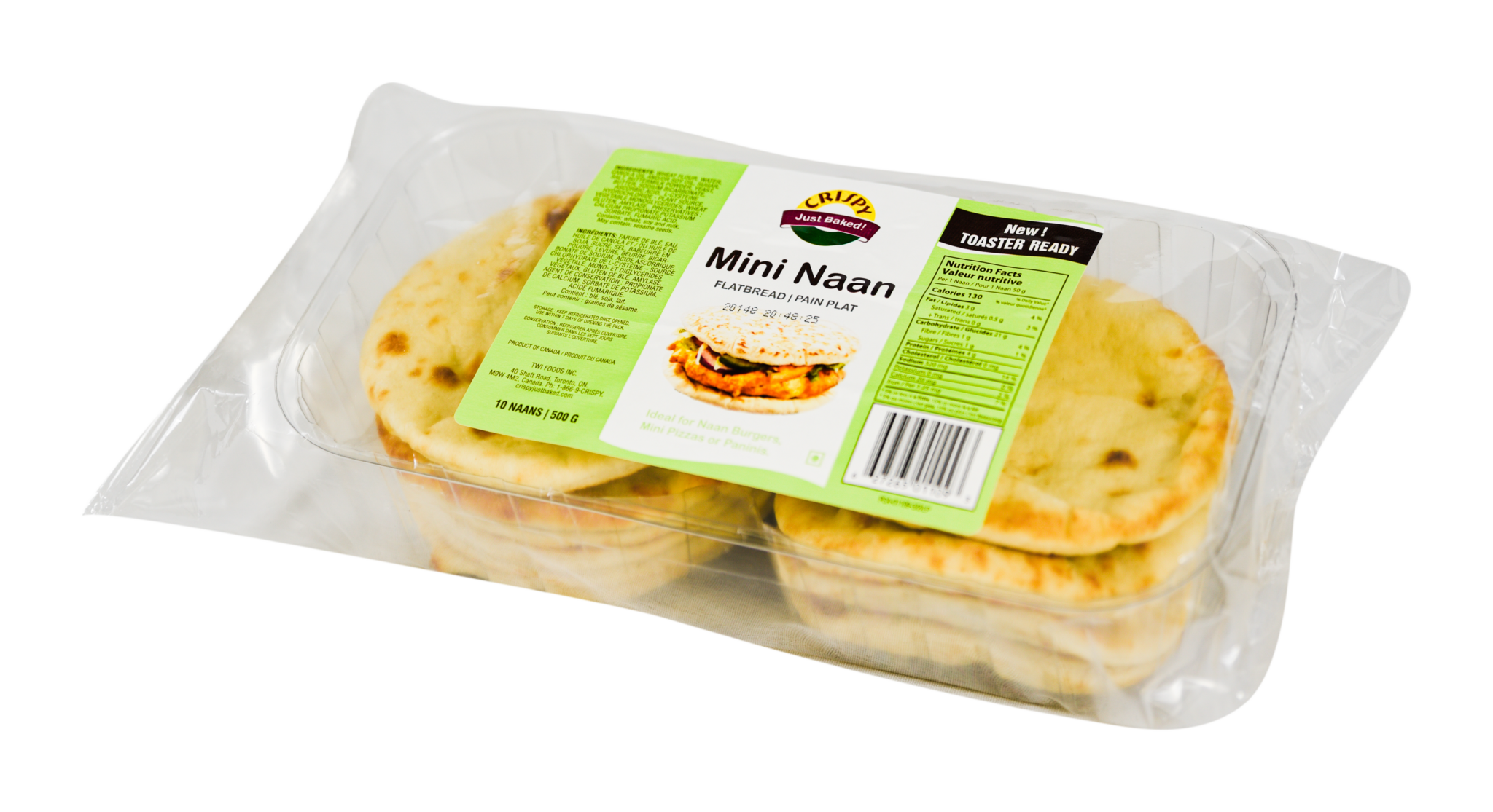 Mini Naan - CrispyJustBaked.com
